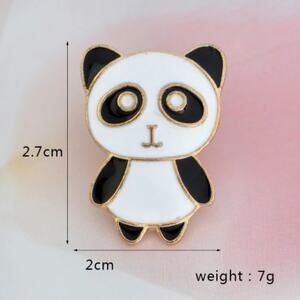 Panda Pin Brooch